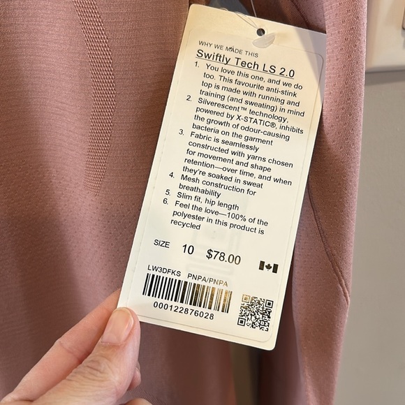 Lululemon Swiftly Tech Long Sleeve 2.0 Top NWT - Picture 4 of 6